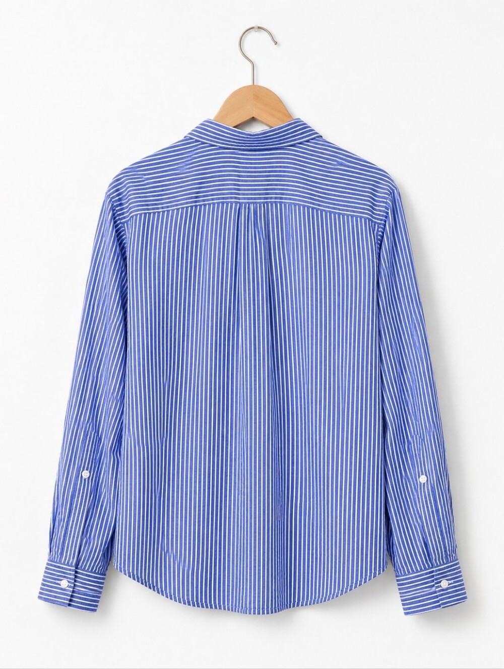 beachlunchlounge Blue and White Striped Button-Down Shirt - Picture 4 of 7